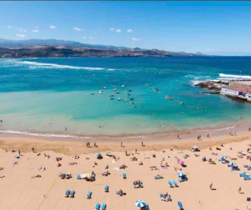 2 Bedrooms Flat 50 Mts Away From Las Canteras Beach Лас-Пальмас-де-Гран-Канария Экстерьер фото